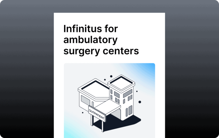 Infinitus for ambulatory surgery centers datasheet