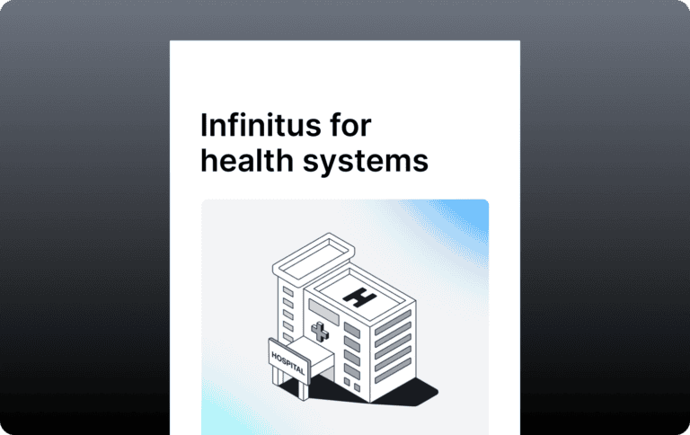 Infinitus for health systems datasheet