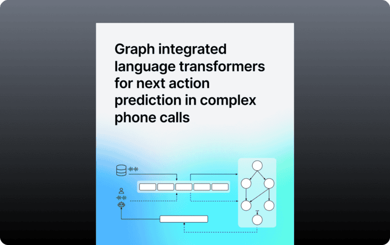 Infinitus research: graph integrated language transformers for next action prediction in complex phone calls