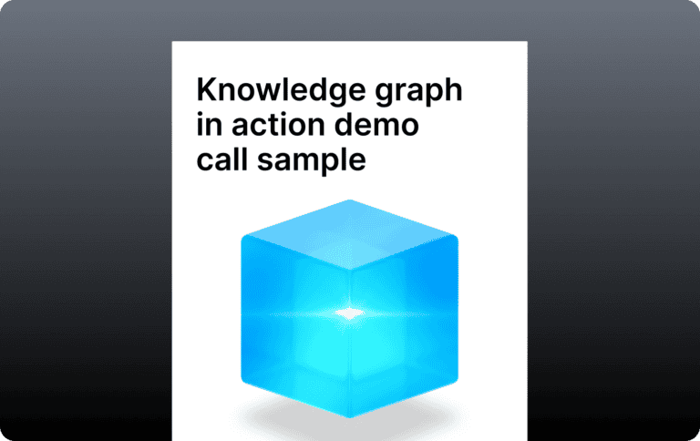 Preview image for demo video of the Infinitus Knowledge Graph in action