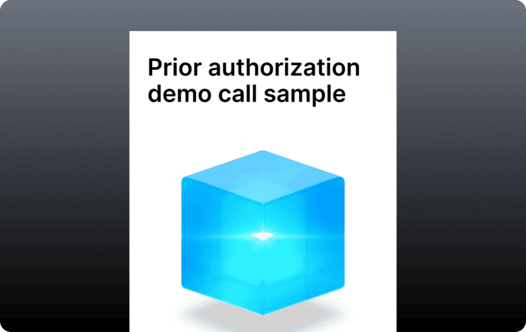 Preview image for demo video of the Infinitus AI agent performing a prior authorization call