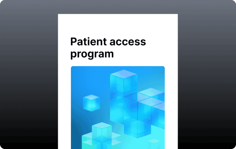 Preview image for a patient access program case study using Infinitus